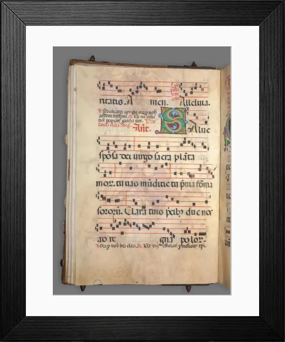 Framed Print : Gradual, c. 1520. Creator: Girolamo dai Libri (Italian, 1474-1555), circle of