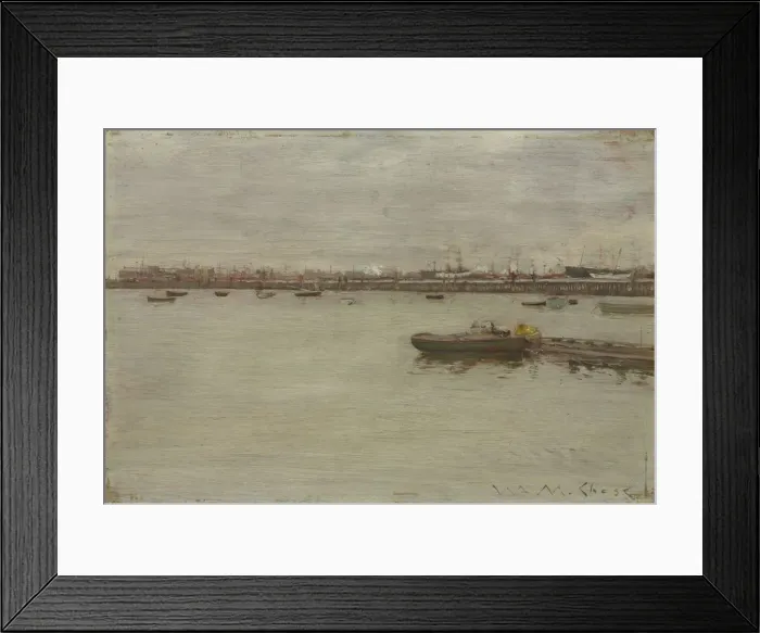 Framed Print : Gray Day on the Bay, c. 1886. Creator: William Merritt Chase (American, 1849-1916) Framed Print : Gray Day on the Bay, c. 1886. Creator: William Merritt Chase (American, 1849-1916)