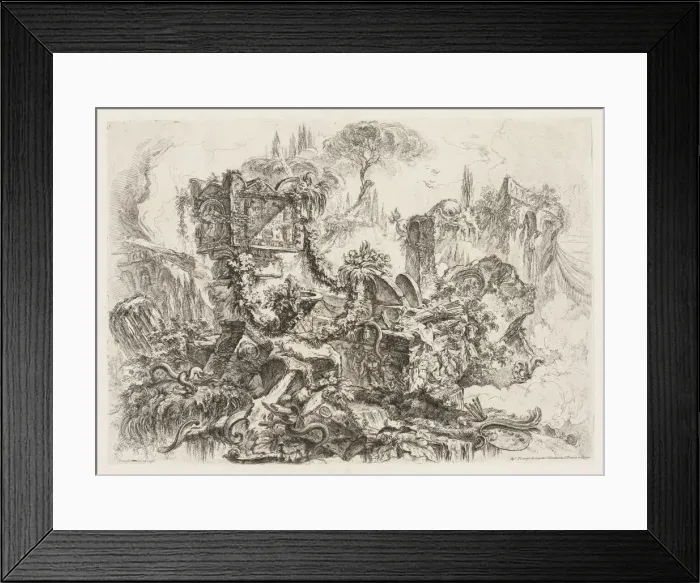 Framed Print : Groteschi: Ruins with Serpents, ca. 1745-50. Creator: Giovanni Battista Piranesi (Italian Framed Print : Groteschi: Ruins with Serpents, ca. 1745-50. Creator: Giovanni Battista Piranesi (Italian
