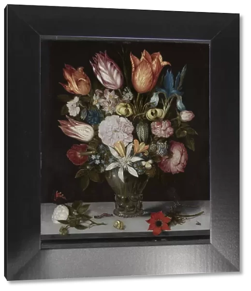 Flowers in a Glass, 1606. Creator: Ambrosius Bosschaert (Dutch, 1573-1621)