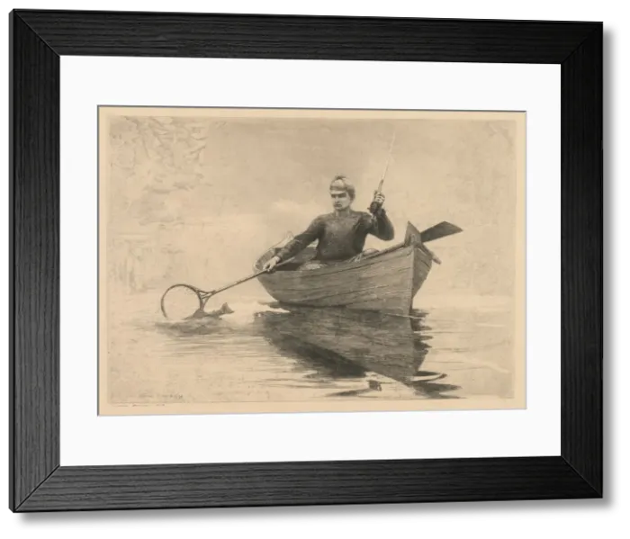 Framed Print : Fly Fishing, 1889. Creator: Winslow Homer (American, 1836-1910) Framed Print : Fly Fishing, 1889. Creator: Winslow Homer (American, 1836-1910)