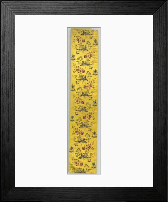 Framed Print : Floral Panel, 1800s. Creator: Unknown Framed Print : Floral Panel, 1800s. Creator: Unknown