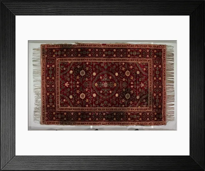 Framed Print : Floorspread with medallion pattern, 1650-1700. Creator: Unknown Framed Print : Floorspread with medallion pattern, 1650-1700. Creator: Unknown