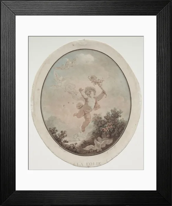 Framed Print : Folly, 1777. Creator: Jean Francois Janinet (French, 1752-1814) Framed Print : Folly, 1777. Creator: Jean Francois Janinet (French, 1752-1814)