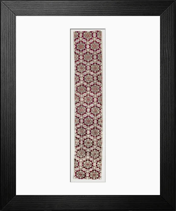 Framed Print : Four-colour Velvet with Medici Armorial in Rosettes, 1450-1500. Creator: Unknown Framed Print : Four-colour Velvet with Medici Armorial in Rosettes, 1450-1500. Creator: Unknown