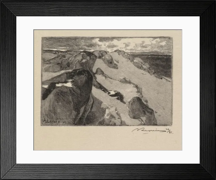 Framed Print : Fontainebleau Forest: Arbonne, Le Gros Sablon (La Foret de Fontainebleau... ), 1890 Framed Print : Fontainebleau Forest: Arbonne, Le Gros Sablon (La Foret de Fontainebleau... ), 1890