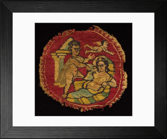 Framed Print : Four Segmenta from a Tunic, 650 - 750. Creator: Unknown Framed Print : Four Segmenta from a Tunic, 650 - 750. Creator: Unknown