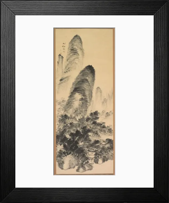 Framed Print : Forbidden to the Vulgar, late 1800s-early 1900s. Creator: Gyokudo Uragami (Japanese, 1745-1820) Framed Print : Forbidden to the Vulgar, late 1800s-early 1900s. Creator: Gyokudo Uragami (Japanese, 1745-1820)