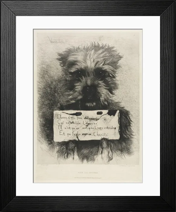 Framed Print : For the Poor, 1863. Creator: Ludovic Napoleon, Vicomte Lepic (French, 1839-1889); Cadart Framed Print : For the Poor, 1863. Creator: Ludovic Napoleon, Vicomte Lepic (French, 1839-1889); Cadart