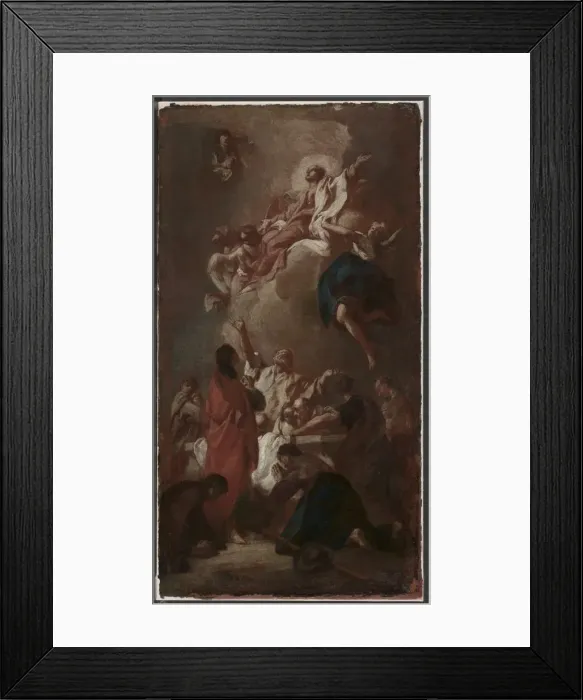 Framed Print : Sketch for The Assumption of the Virgin (for St. James, Zbraslav, near Prague)?, c Framed Print : Sketch for The Assumption of the Virgin (for St. James, Zbraslav, near Prague)?, c