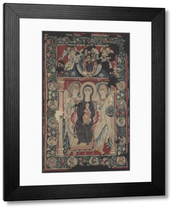 Framed Print : Icon of the Virgin and Child, 500s. Creator: Unknown