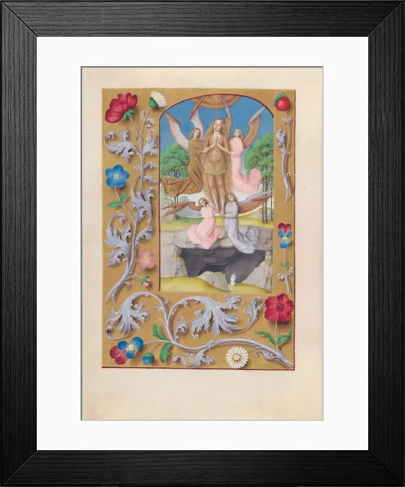 Framed Print : Hours of Queen Isabella the Catholic, Queen of Spain: Fol. 193v, St. Mary Magdalene, c Framed Print : Hours of Queen Isabella the Catholic, Queen of Spain: Fol. 193v, St. Mary Magdalene, c
