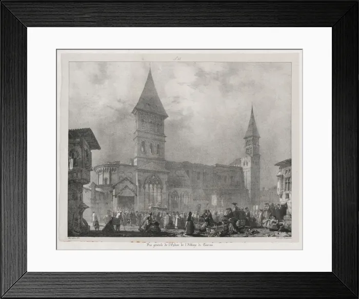 Framed Print : Voyages pittoresques et romantiques dans lancienne France, Franche-Comte... 1825