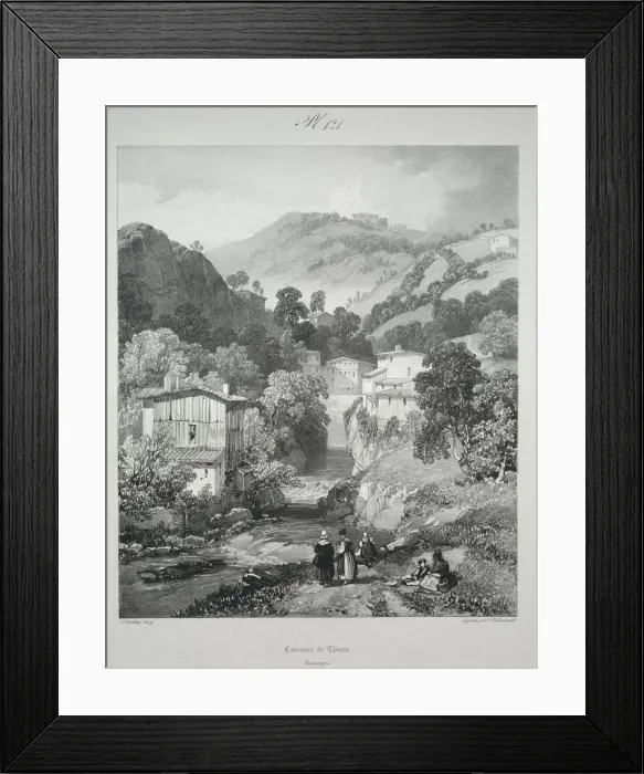 Framed Print : Voyages pittoresques et romantiques dans lancienne France. Auvergne... 1825. Creator Framed Print : Voyages pittoresques et romantiques dans lancienne France. Auvergne... 1825. Creator