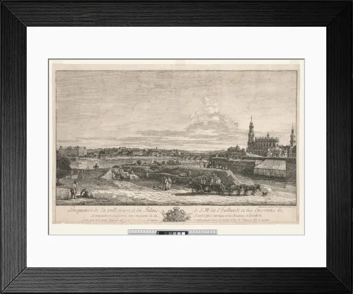 Framed Print : View of Dresden, 1748. Creator: Bernardo Bellotto (Italian, 1721-1780) Framed Print : View of Dresden, 1748. Creator: Bernardo Bellotto (Italian, 1721-1780)