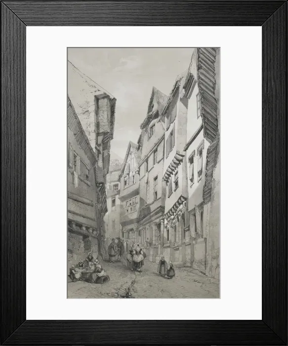 Framed Print : Voyages pittoresques et romantiques dans lancienne France. Bretagne: Morlaix. Creator Framed Print : Voyages pittoresques et romantiques dans lancienne France. Bretagne: Morlaix. Creator