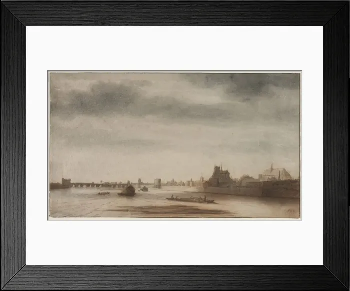 Framed Print : View of Orleans from the Loire, c. 1670. Creator: Lambert Doomer (Dutch, 1623-1700) Framed Print : View of Orleans from the Loire, c. 1670. Creator: Lambert Doomer (Dutch, 1623-1700)
