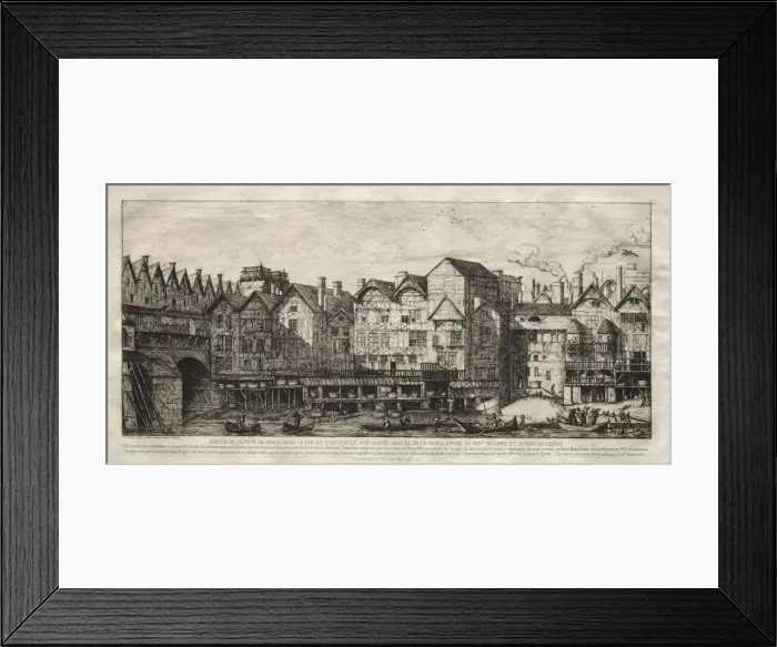 Framed Print : View of Part of the City of Paris, Towards the Close of the 17th Century, 1861. Creator Framed Print : View of Part of the City of Paris, Towards the Close of the 17th Century, 1861. Creator