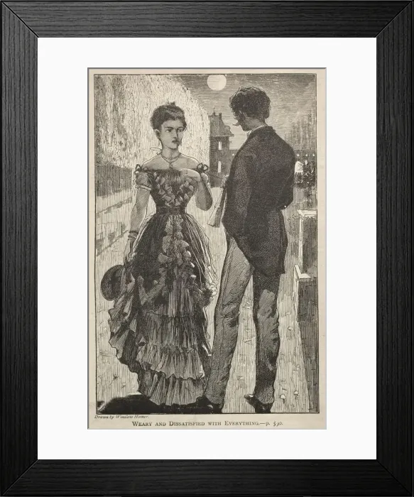 Framed Print : Weary and Dissatisfied with Everything, 1869. Creator: Winslow Homer (American, 1836-1910) Framed Print : Weary and Dissatisfied with Everything, 1869. Creator: Winslow Homer (American, 1836-1910)