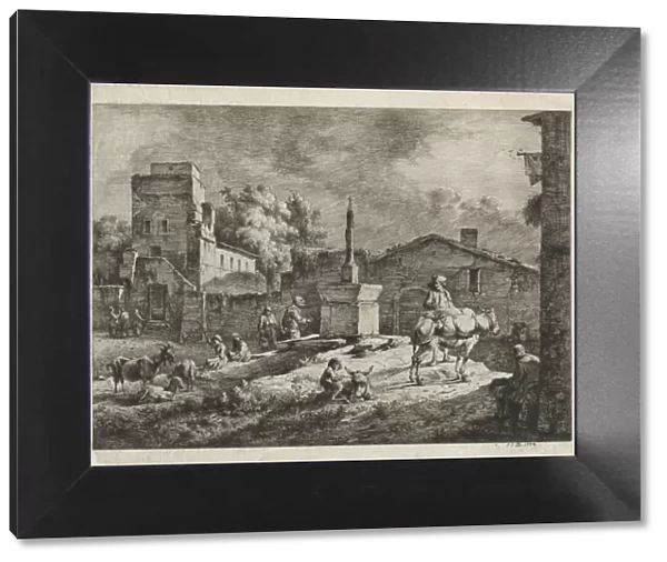 View of Saint-Andeol, 1774. Creator: Jean Jacques de Boissieu (French, 1736-1810)