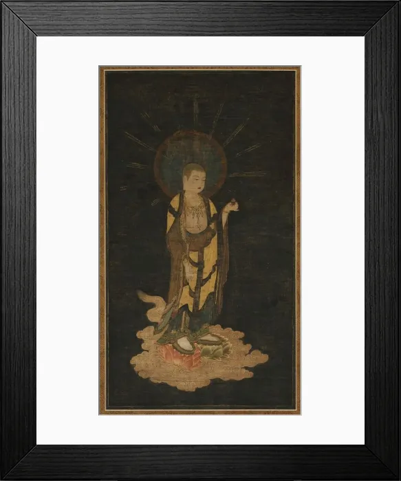 Framed Print : Welcoming Descent of Jizo Bosatsu, 1200s. Creator: Unknown Framed Print : Welcoming Descent of Jizo Bosatsu, 1200s. Creator: Unknown
