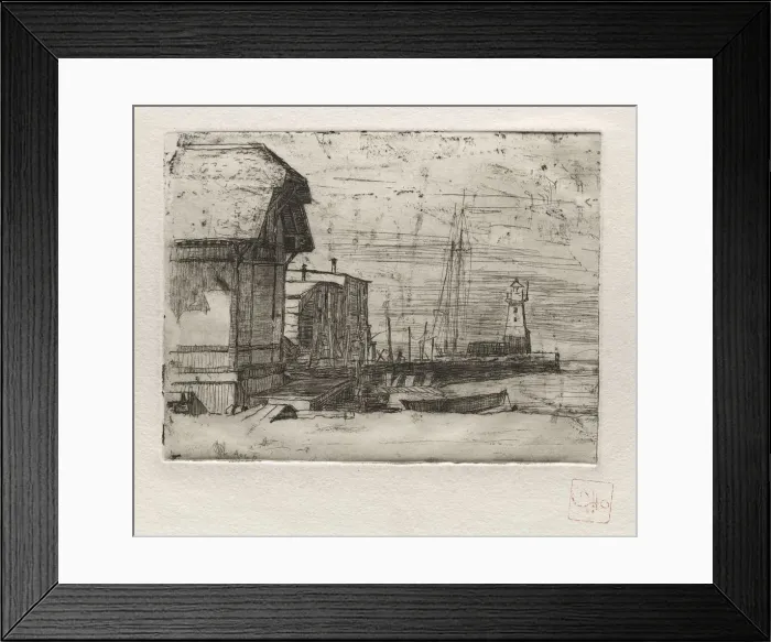 Framed Print : West Pier 1878, 1878. Creator: Otto H. Bacher (American, 1856-1909) Framed Print : West Pier 1878, 1878. Creator: Otto H. Bacher (American, 1856-1909)