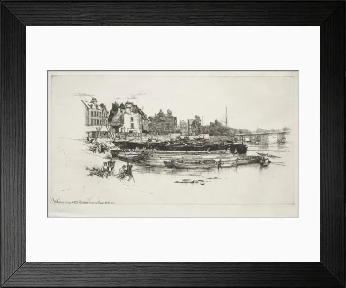 Framed Print : Whistlers House, Old Chelsea, 1863. Creator: Francis Seymour Haden (British, 1818-1910) Framed Print : Whistlers House, Old Chelsea, 1863. Creator: Francis Seymour Haden (British, 1818-1910)