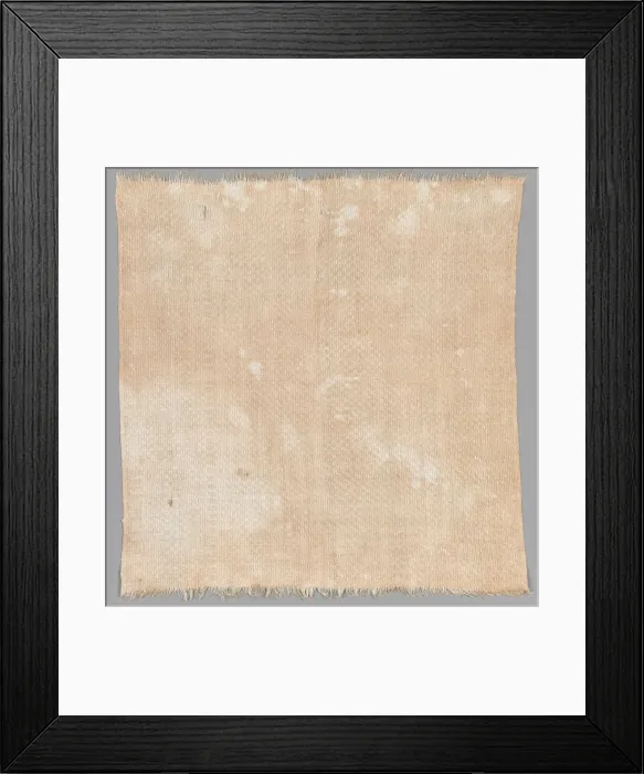 Framed Print : White Linen Piece, c. 1800. Creator: Unknown Framed Print : White Linen Piece, c. 1800. Creator: Unknown