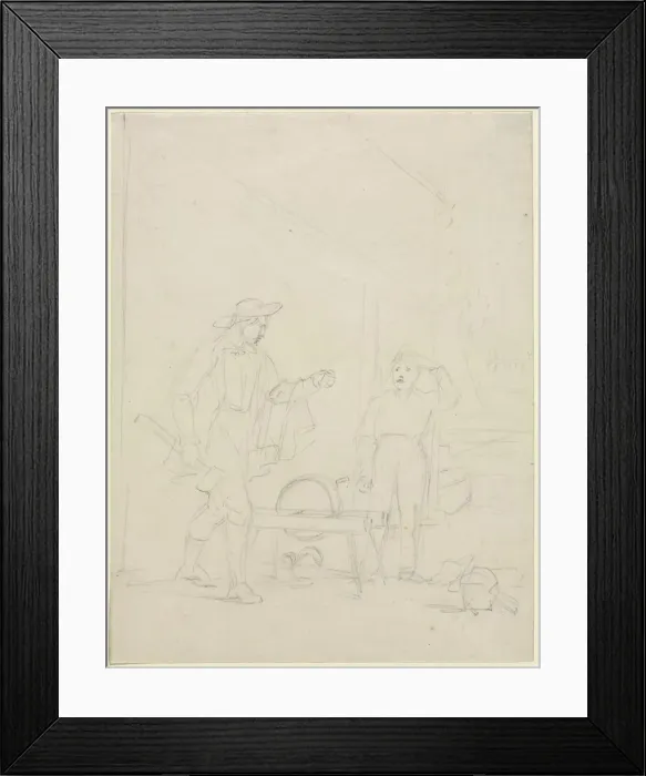 Framed Print : Wholl Turn the Grindstone?, c. 1850. Creator: William Sidney Mount (American, 1807-1868) Framed Print : Wholl Turn the Grindstone?, c. 1850. Creator: William Sidney Mount (American, 1807-1868)