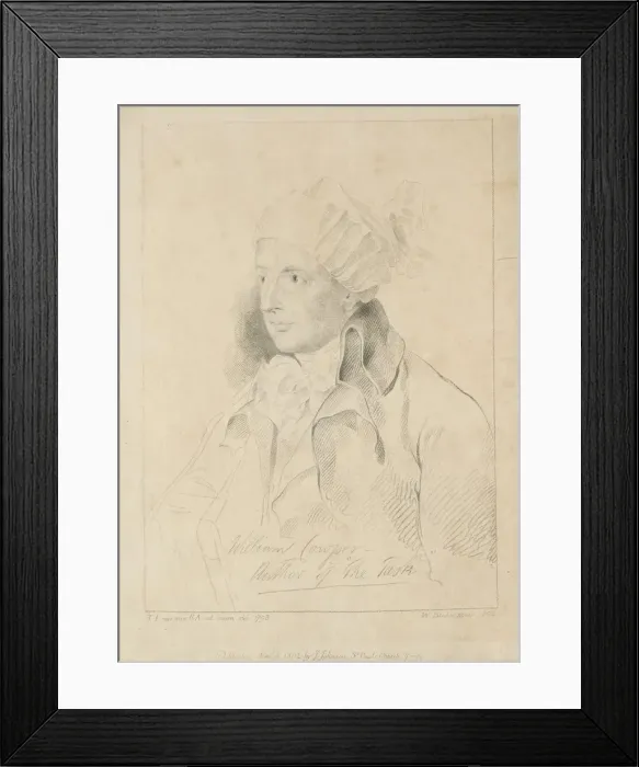 Framed Print : William Cowper, 1802. Creator: William Blake (British, 1757-1827) Framed Print : William Cowper, 1802. Creator: William Blake (British, 1757-1827)