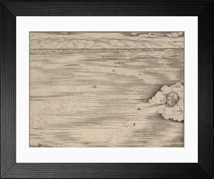 Framed Print : View of Venice, 1500. Creator: Jacopo de Barbari (Italian, 1440 / 50-before 1515) Framed Print : View of Venice, 1500. Creator: Jacopo de Barbari (Italian, 1440 / 50-before 1515)