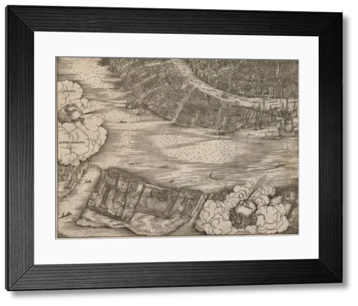 Framed Print : View of Venice, 1500. Creator: Jacopo de Barbari (Italian, 1440 / 50-before 1515) Framed Print : View of Venice, 1500. Creator: Jacopo de Barbari (Italian, 1440 / 50-before 1515)