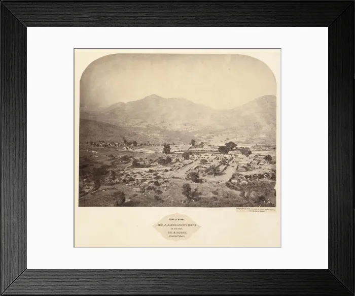 Framed Print : Views in Mysore: Bhoganarasimhaswamis temple, in the fort, Devarayadroog... 1862-1865 Framed Print : Views in Mysore: Bhoganarasimhaswamis temple, in the fort, Devarayadroog... 1862-1865