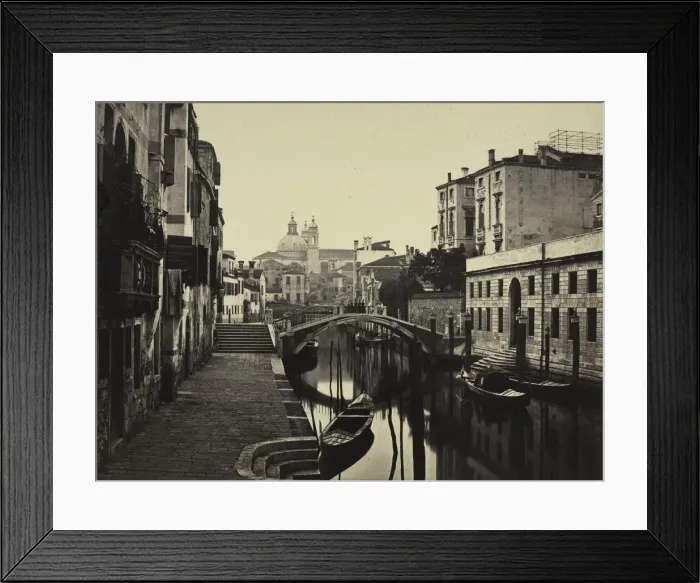 Framed Print : View of Venice, c. 1860. Creator: Carlo Ponti (Italian, 1822-1893) Framed Print : View of Venice, c. 1860. Creator: Carlo Ponti (Italian, 1822-1893)