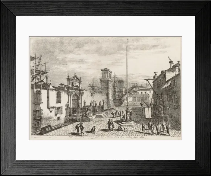 Framed Print : Views of Venice: The Gates of the Arsenal, 1741. Creator: Michele Marieschi (Italian, 1710-1743) Framed Print : Views of Venice: The Gates of the Arsenal, 1741. Creator: Michele Marieschi (Italian, 1710-1743)