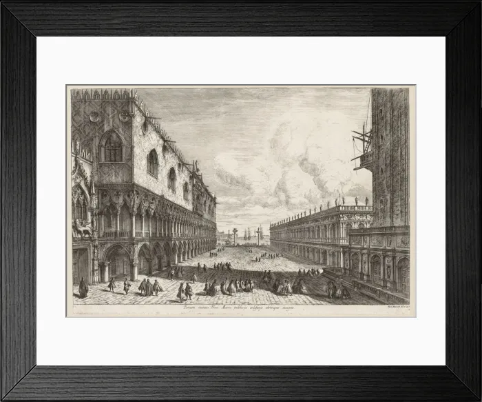 Framed Print : Views of Venice: The Piazzetta, 1741. Creator: Michele Marieschi (Italian, 1710-1743) Framed Print : Views of Venice: The Piazzetta, 1741. Creator: Michele Marieschi (Italian, 1710-1743)