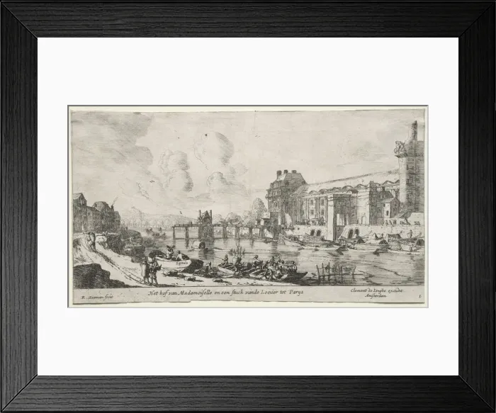Framed Print : Views of Paris: View of the Louvre and the Tuileries. Creator: Reinier Nooms (Dutch, c