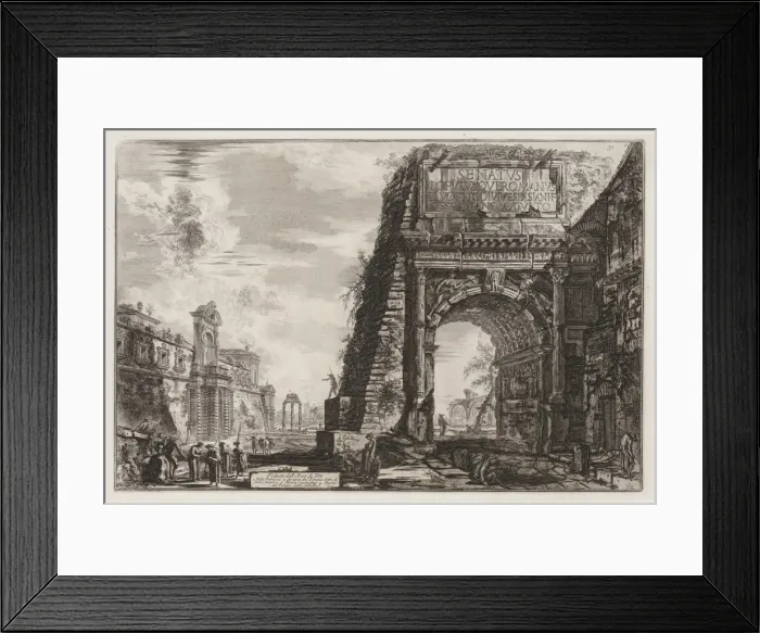 Framed Print : Views of Rome: The Arch or Titus, 1776. Creator: Giovanni Battista Piranesi (Italian, 1720-1778) Framed Print : Views of Rome: The Arch or Titus, 1776. Creator: Giovanni Battista Piranesi (Italian, 1720-1778)