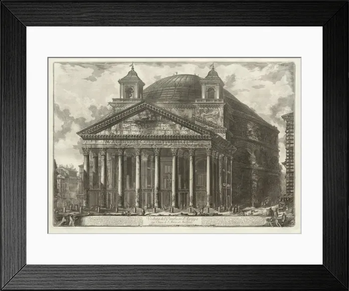 Framed Print : Views of Rome: The Pantheon, 1761. Creator: Giovanni Battista Piranesi (Italian, 1720-1778) Framed Print : Views of Rome: The Pantheon, 1761. Creator: Giovanni Battista Piranesi (Italian, 1720-1778)