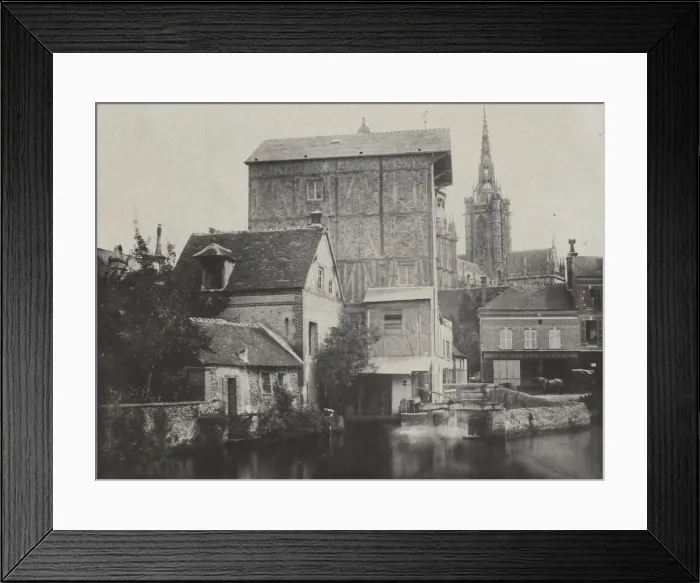 Framed Print : View of Evreux, 1850. Creator: Hippolyte Bayard (French, 1801-1887); Blanquart-Evrard Framed Print : View of Evreux, 1850. Creator: Hippolyte Bayard (French, 1801-1887); Blanquart-Evrard