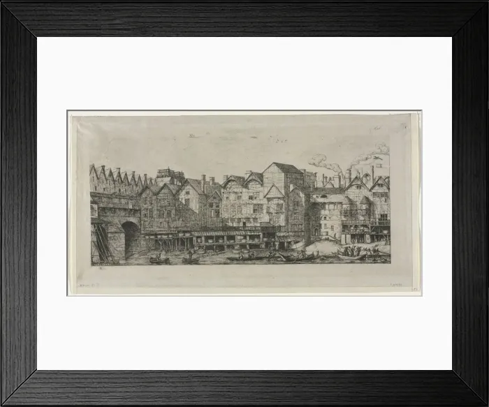 Framed Print : View of Part of the City of Paris Toward the Close of the 17th Century, 1861. Creator Framed Print : View of Part of the City of Paris Toward the Close of the 17th Century, 1861. Creator