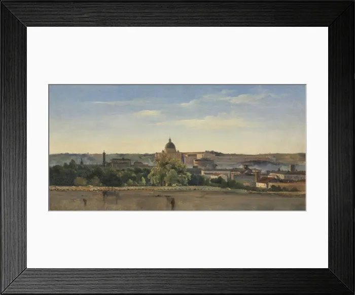 Framed Print : View of Rome, c. 1782-1784. Creator: Pierre Henri de Valenciennes (French, 1750-1819) Framed Print : View of Rome, c. 1782-1784. Creator: Pierre Henri de Valenciennes (French, 1750-1819)