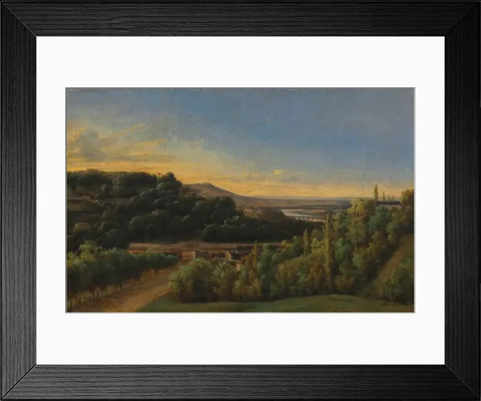 Framed Print : View of Saint-Cloud, Near the Seine, 1809. Creator: Alexandre Pau de St. Martin (French) Framed Print : View of Saint-Cloud, Near the Seine, 1809. Creator: Alexandre Pau de St. Martin (French)