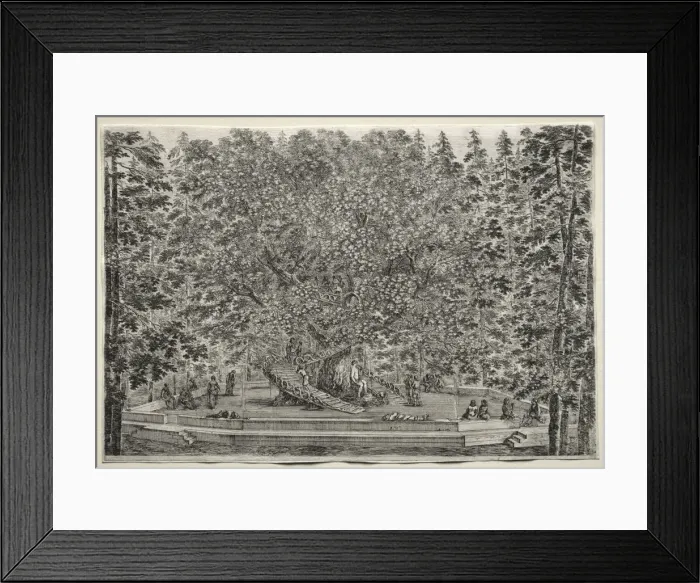 Framed Print : Views of the Villa of Pratolino: The Inhabited Tree. Creator: Stefano Della Bella (Italian Framed Print : Views of the Villa of Pratolino: The Inhabited Tree. Creator: Stefano Della Bella (Italian
