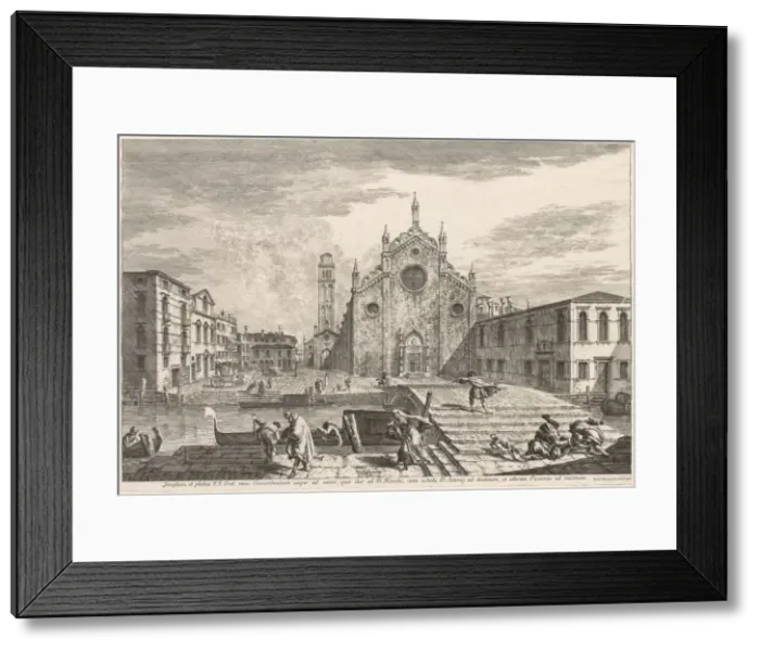 Framed Print : Views of Venice: Campo dei Frari, 1741. Creator: Michele Marieschi (Italian, 1710-1743) Framed Print : Views of Venice: Campo dei Frari, 1741. Creator: Michele Marieschi (Italian, 1710-1743)