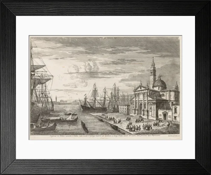 Framed Print : Views of Venice: The Basin of St. Marks, 1741. Creator: Michele Marieschi (Italian, 1710-1743) Framed Print : Views of Venice: The Basin of St. Marks, 1741. Creator: Michele Marieschi (Italian, 1710-1743)