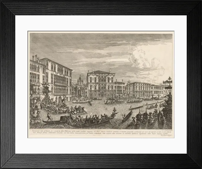 Framed Print : Views of Venice: The Regatta, 1741. Creator: Michele Marieschi (Italian, 1710-1743) Framed Print : Views of Venice: The Regatta, 1741. Creator: Michele Marieschi (Italian, 1710-1743)
