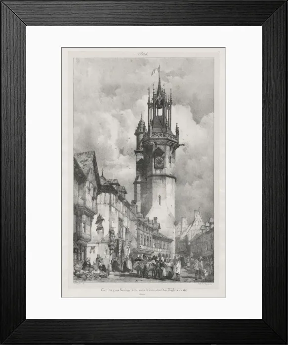 Framed Print : Voyages pittoresques et romantiques dans lancienne France, Normandie…, 1824
