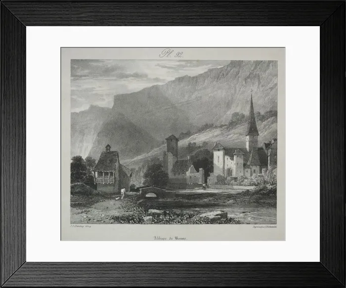 Framed Print : Voyages pittoresques et romantiques dans lancienne France. Franche Comte... 1825 Framed Print : Voyages pittoresques et romantiques dans lancienne France. Franche Comte... 1825