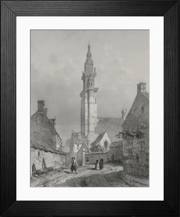 Framed Print : Voyages pittoresques et romantiques dans lancienne France. Bretagne: Eglise de Roscoff Framed Print : Voyages pittoresques et romantiques dans lancienne France. Bretagne: Eglise de Roscoff